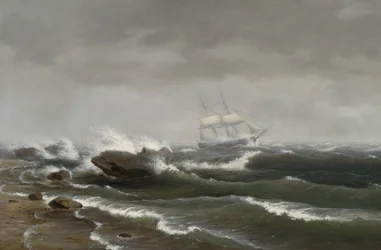 Schip in een storm, 1841